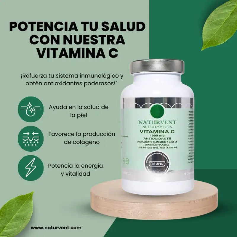 Naturvent Vitamíny Vitamín C, 120 kapsúl