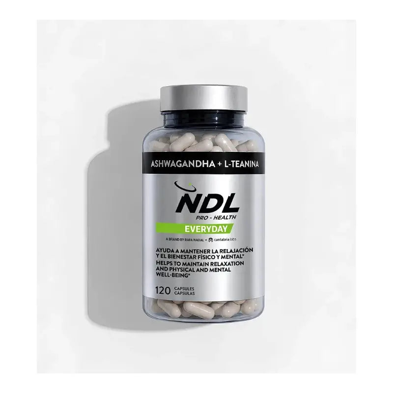 Ndl Pro-Health Ashwagandha Ksm-66 z ekologického pestovania + L-teanín, 120 kapsúl