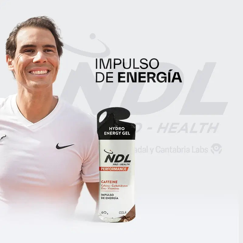 NDL Pro-Health Energetický gél s kofeínom, príchuť Cola, balenie 12 x 60 g