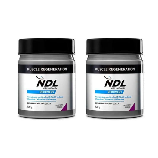Ndl Pro-Health Muscle Regeneration, Bcaa 2:1:1, Glutamine, Forest Fruits Powder, 2X300g