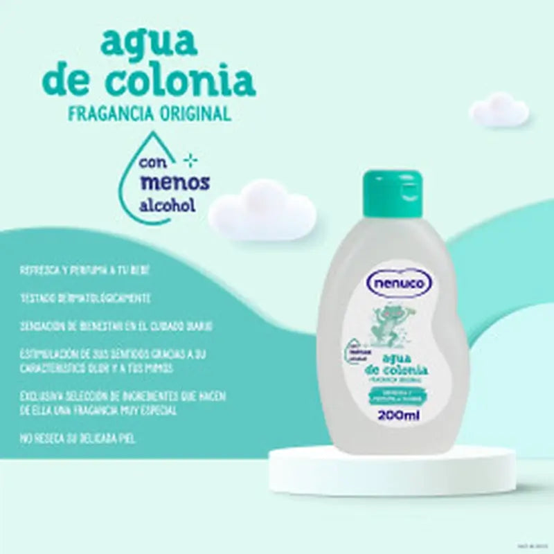 NENUCO Látková toaletná taštička pre bábätká s mydlom a kolóniou, 2 x 200 ml.