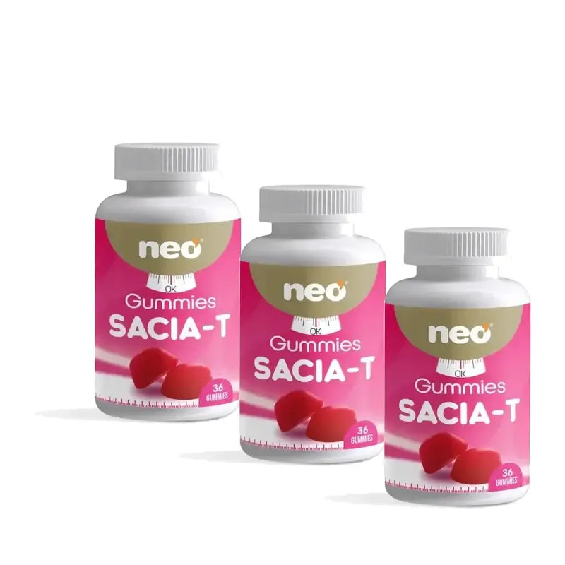 Neo Sacia-T Gummies, 36 žuvačiek, balenie po 3 kusoch