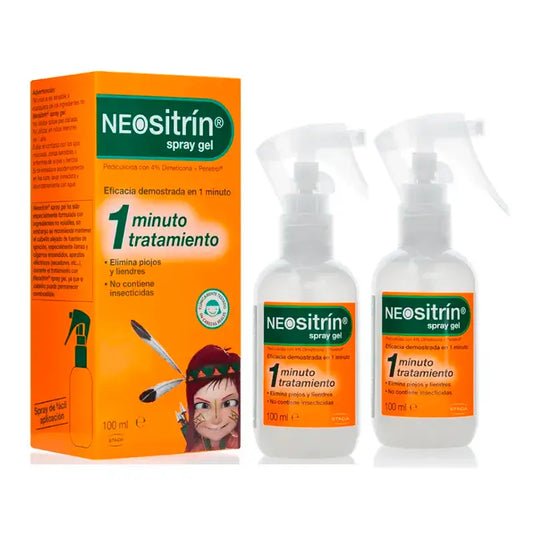NEOsitrín® Tekutý gélový sprej proti všiam, balenie 2 x 100 ml