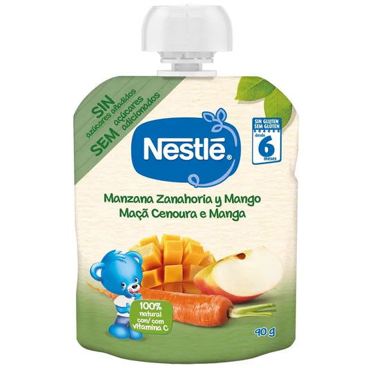 Nestlé vrecúško s jablkom, mrkvou a mangom, 90 g