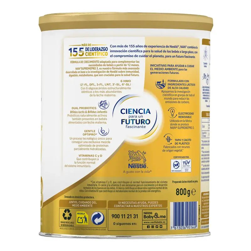 Nestlé Nan Supreme Pro 3 Rastové mlieko, 2 x 800 g