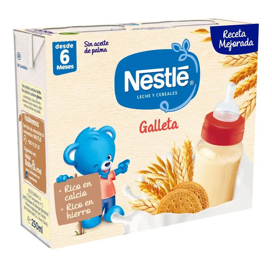 Nestlé Brik Mlieko a cereálie 8 druhov cereálií s sušienkami María, 2 × 250 g