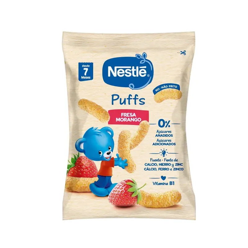 Nestlé Healthy Snacking Happy Puffs – kukurica s jahodovou príchuťou, 28 g