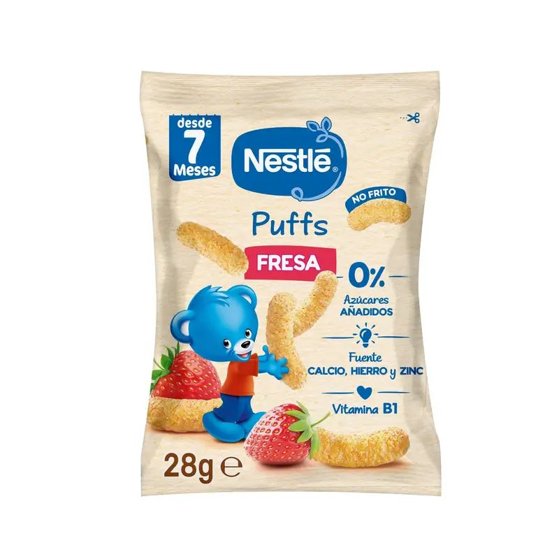 Nestlé Healthy Snacking Happy Puffs – kukurica s jahodovou príchuťou, 28 g