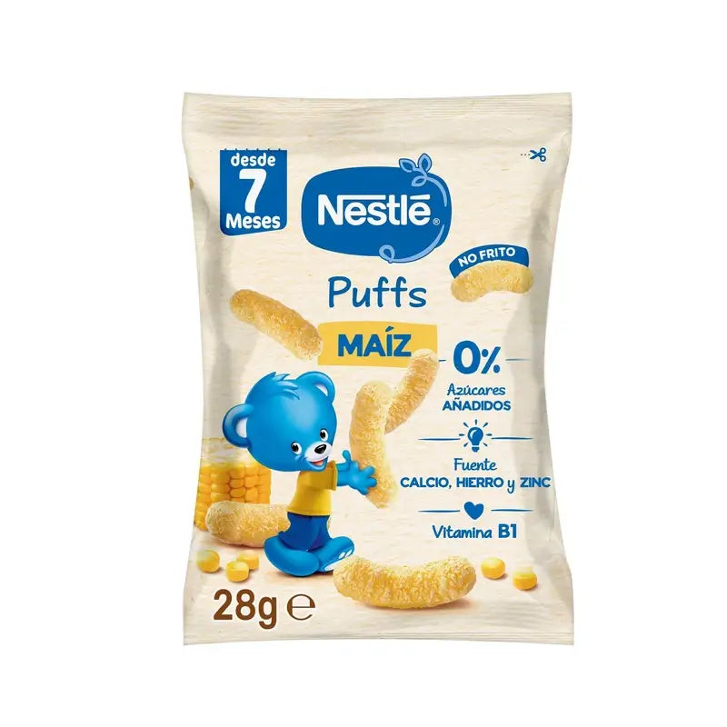 Nestlé Healthy Snacking Happy Puffs Prírodná kukurica, 28 g