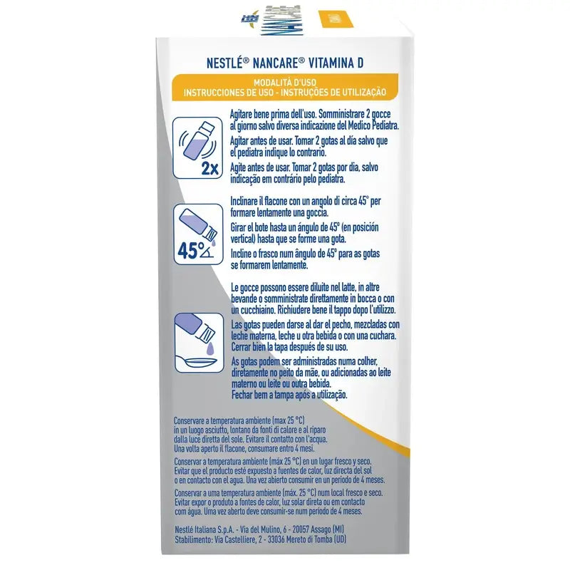 Nestlé Nancare Vitamín D, 10 ml