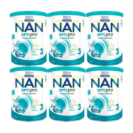 Nestlé Nan Optipro 3 Growing-Up Milk, 6x800 g