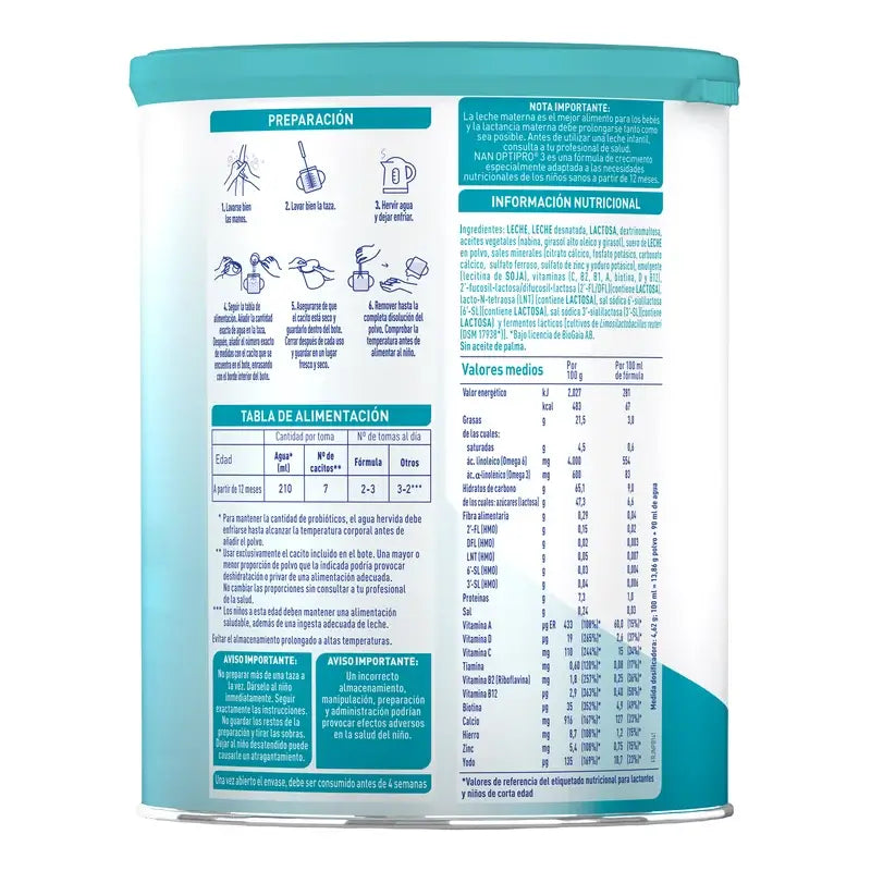Nestlé Nan Optipro 3 – rastové mlieko, 800 g