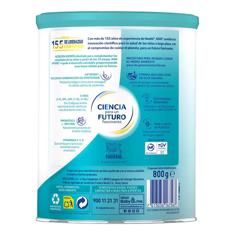 Nestlé Nan Optipro 4 – rastové mlieko, 800 g