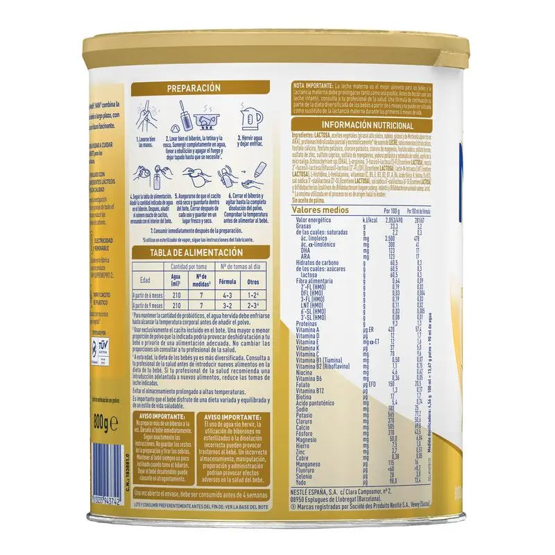 Nestlé Nan Supreme Pro 2 – pokračovacie mlieko, 4 × 800 g