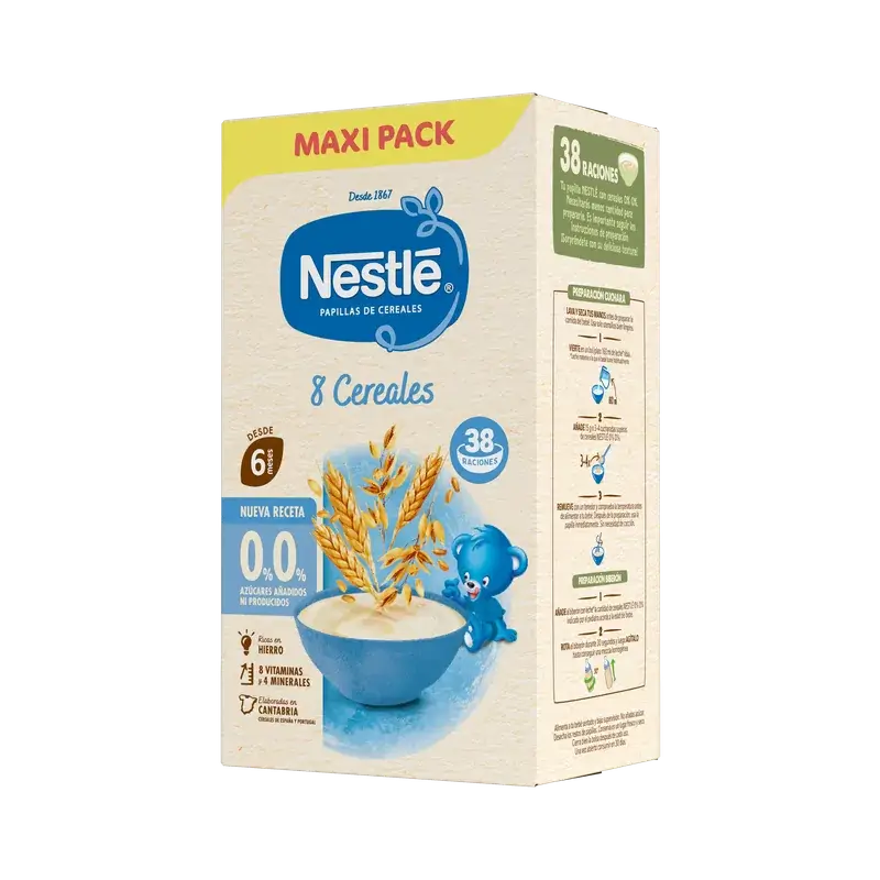 Nestlé Kaša z 8 druhov obilnín 0 %, 570 g