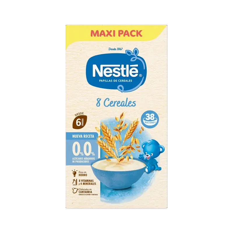 Nestlé Kaša z 8 druhov obilnín 0 %, 570 g