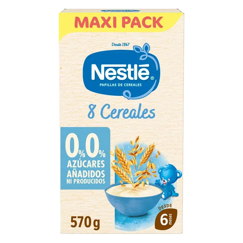 Nestlé Kaša z 8 druhov obilnín 0 %, 570 g