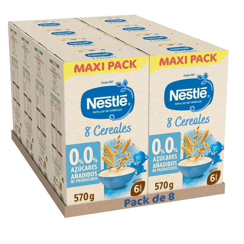 Nestlé Kaša z 8 druhov obilnín 0 %, 570 g