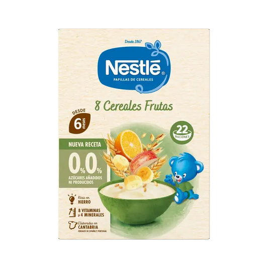 Nestlé detská kaša s 8 obilninami, 0 % ovocia, 330 g
