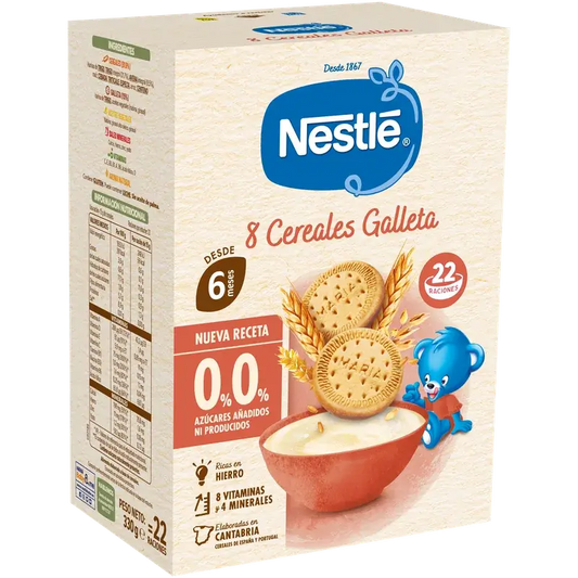 Nestlé Kaša z 8 obilnín bez sušienok, 330 g