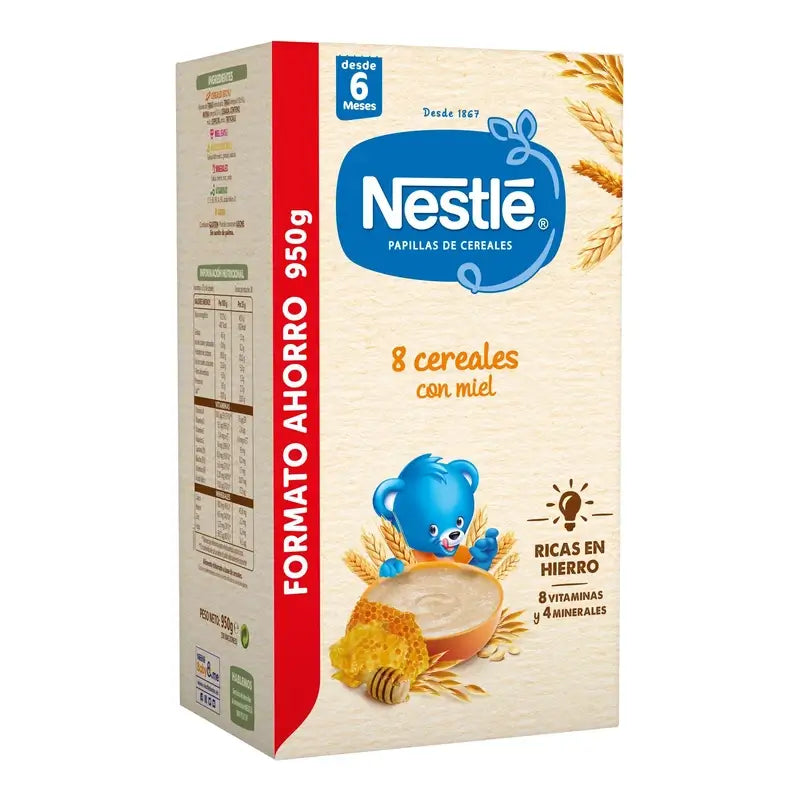 NESTLÉ Detská kaša z 8 obilnín s medom, 950 g