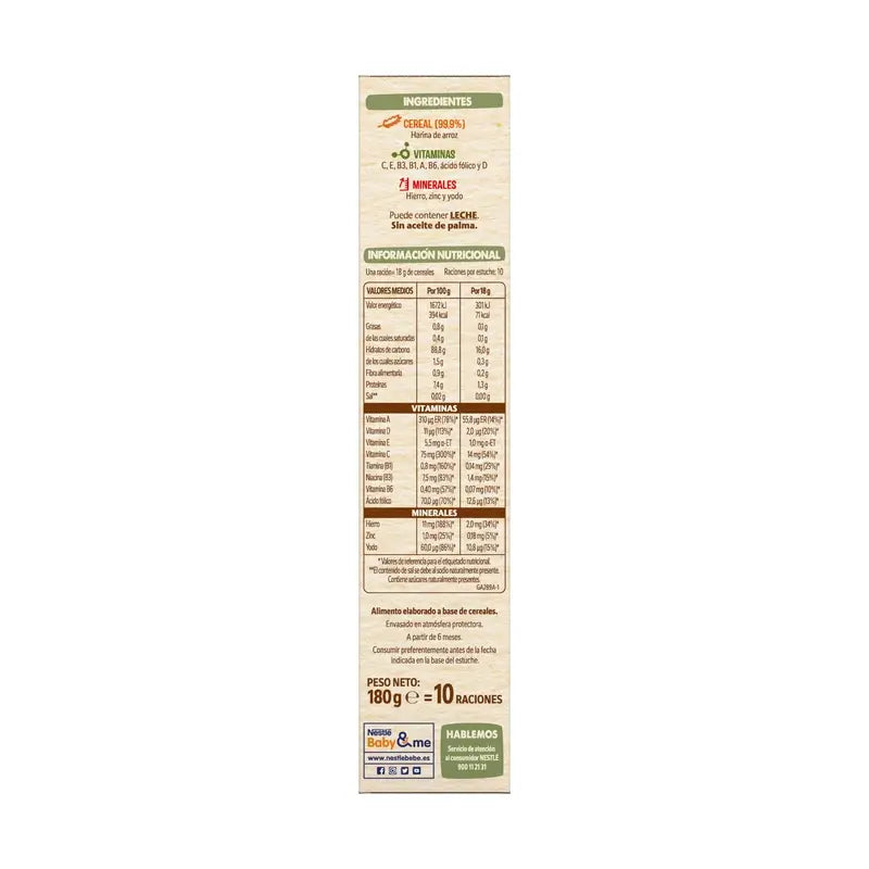 Nestlé Bezlepková kaša z kukurice a ryže, 180 g