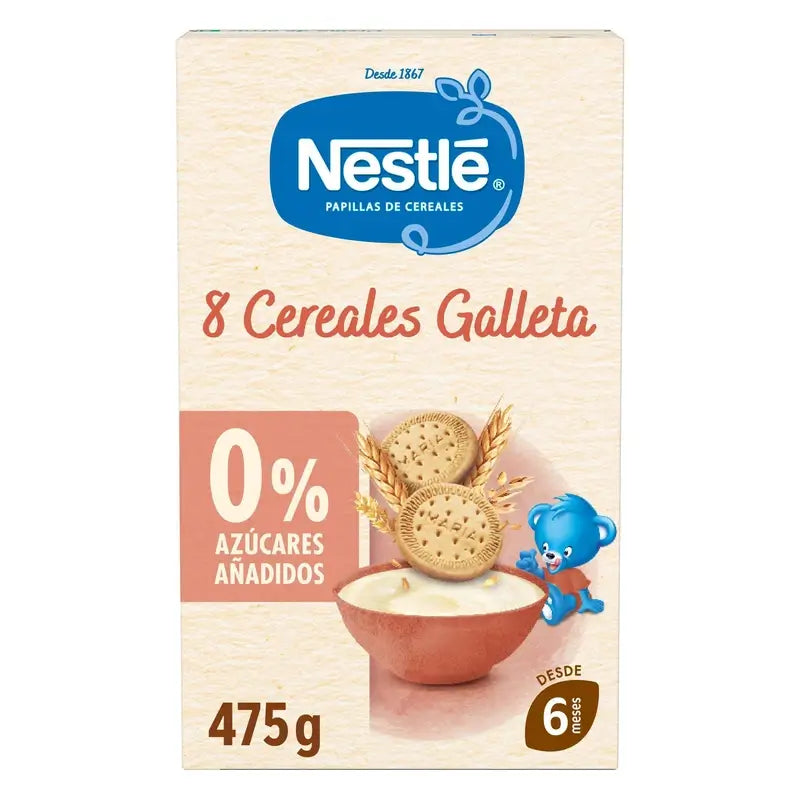 Nestlé detská kaša z 8 obilnín s sušienkou María, 475 g