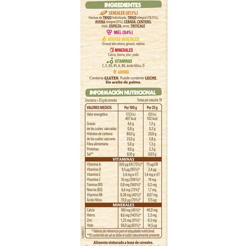 Nestlé detská kaša z 8 obilnín s medom, 475 g