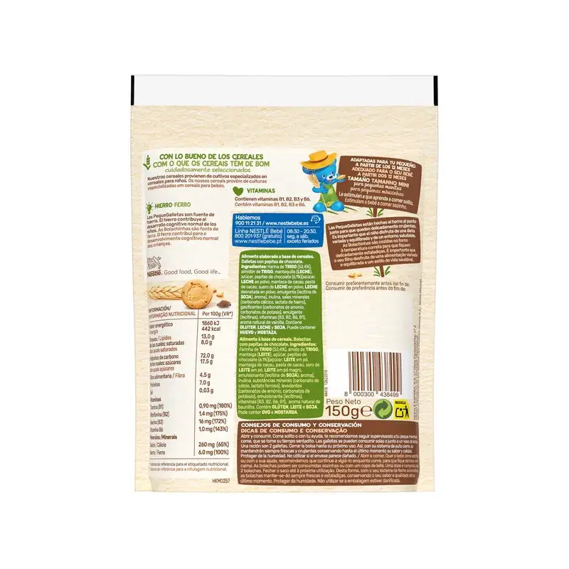 Nestlé PequeGalletas čokoládové sušienky, 150 g