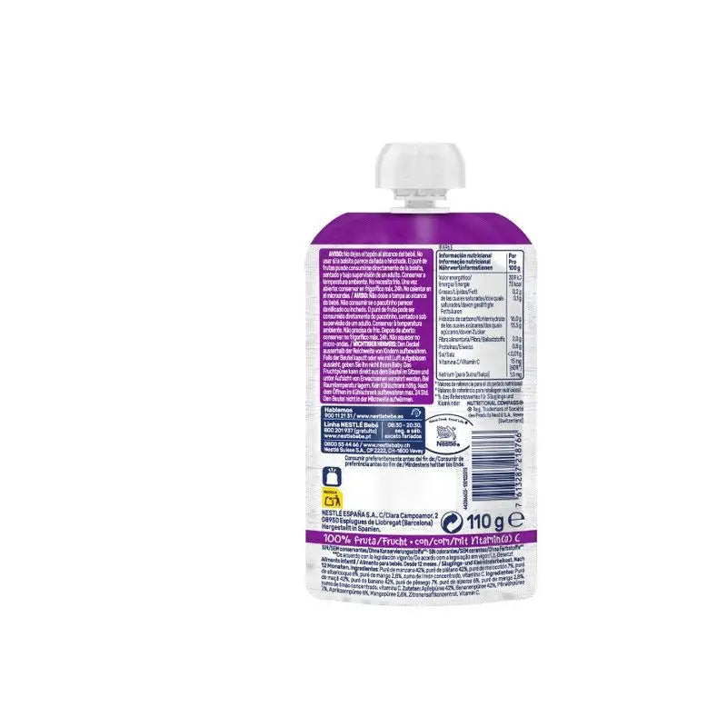 Nestlé Pyré v sáčku Crazy Fruits, 100 g