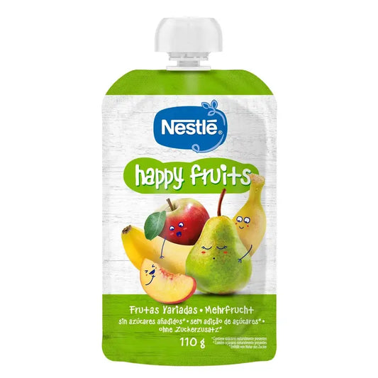 Nestlé Happy Fruits – ovocné pyré v sáčku, 110 g