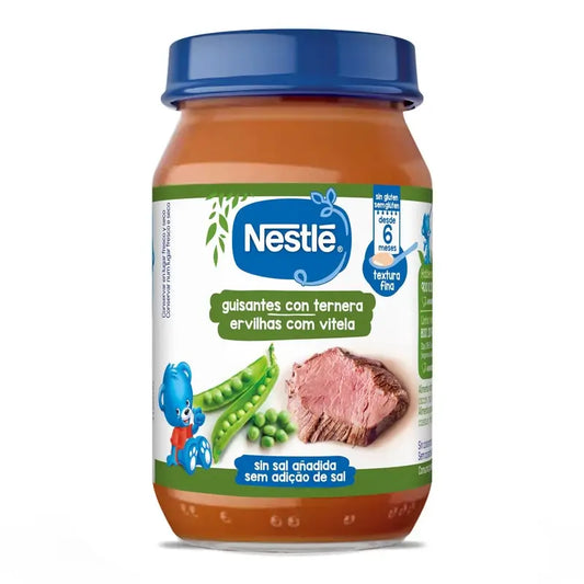 Nestlé – Hrášok s hovädzím mäsom v poháriku, 190 g