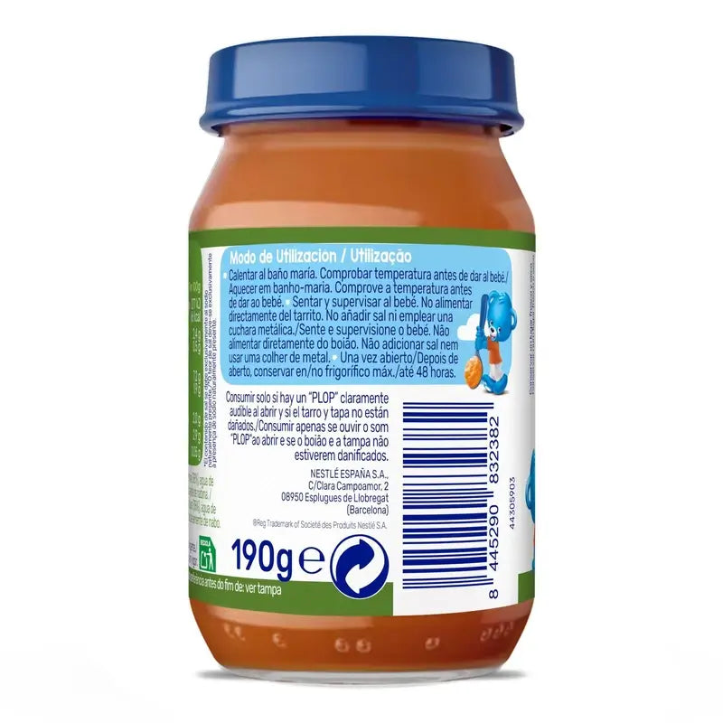 Nestlé – Hrášok s hovädzím mäsom v poháriku, 190 g