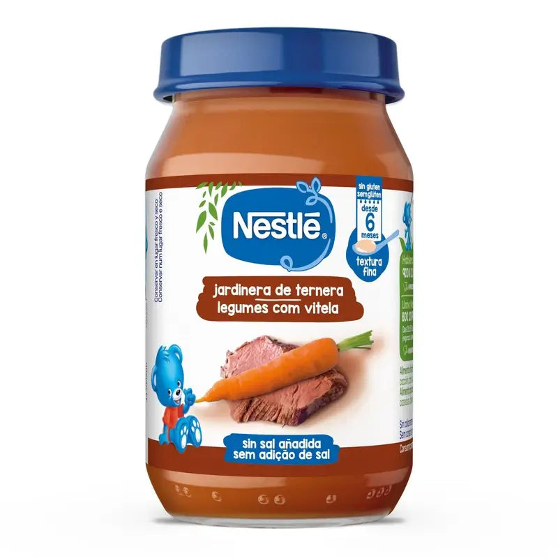 Nestlé – slané detské jedlá „Jardinera“ s hovädzím mäsom, 190 g
