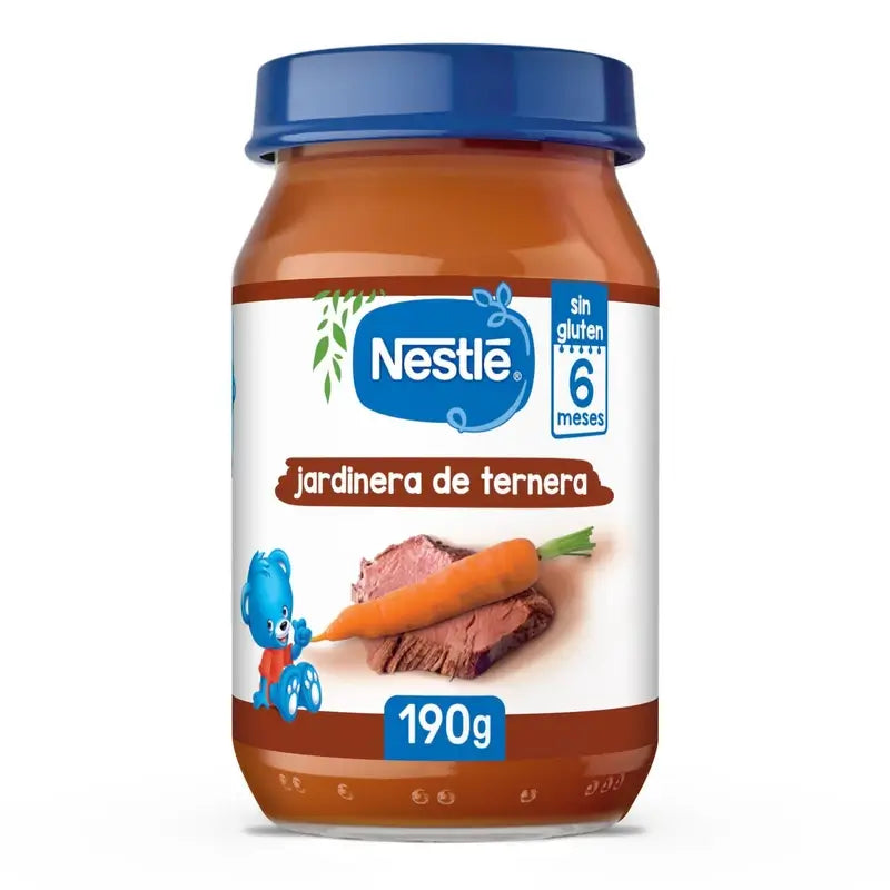 Nestlé – slané detské jedlá „Jardinera“ s hovädzím mäsom, 190 g