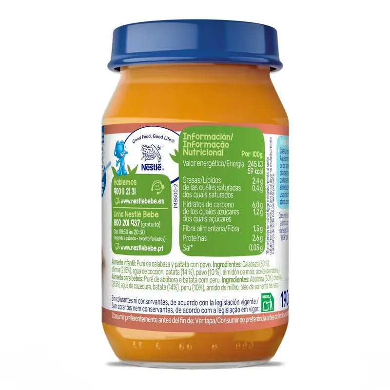 Nestlé Detské jedlá Savoury – zeleninové s morčacím mäsom, 190 g