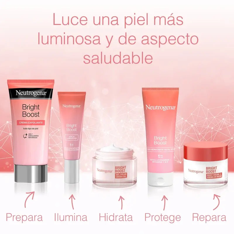 Neutrogena Bright Boost Hydratačný pleťový krém proti starnutiu, 2 × 50 ml