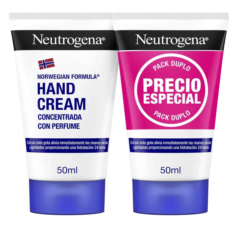 Neutrogena Koncentrovaný regeneračný krém na ruky s vôňou, 2 x 50 ml 