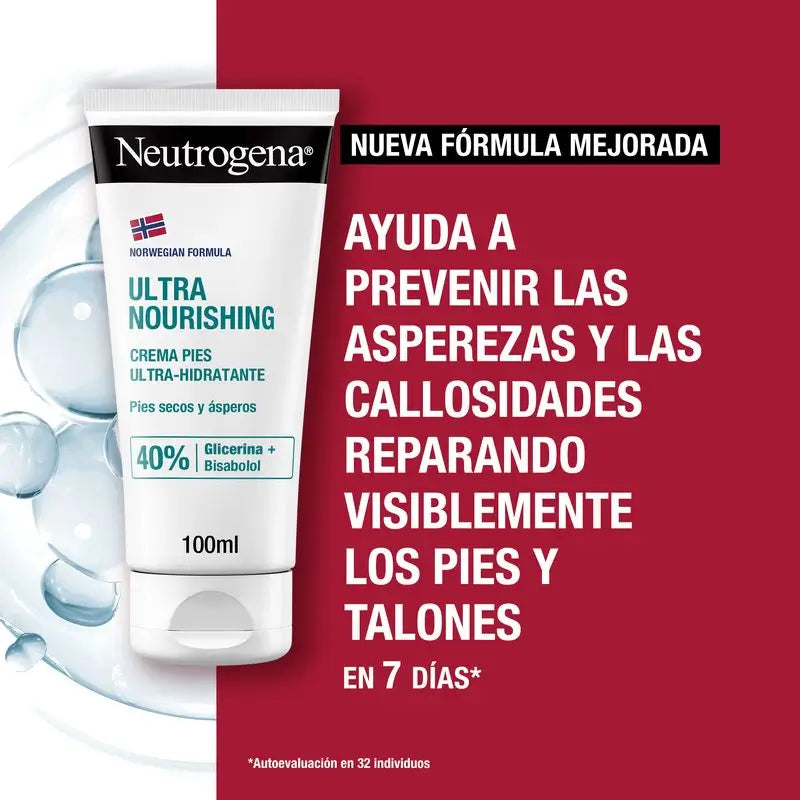 Neutrogena Ultra hydratačný krém na suchú a drsnú pokožku nôh, 100 ml