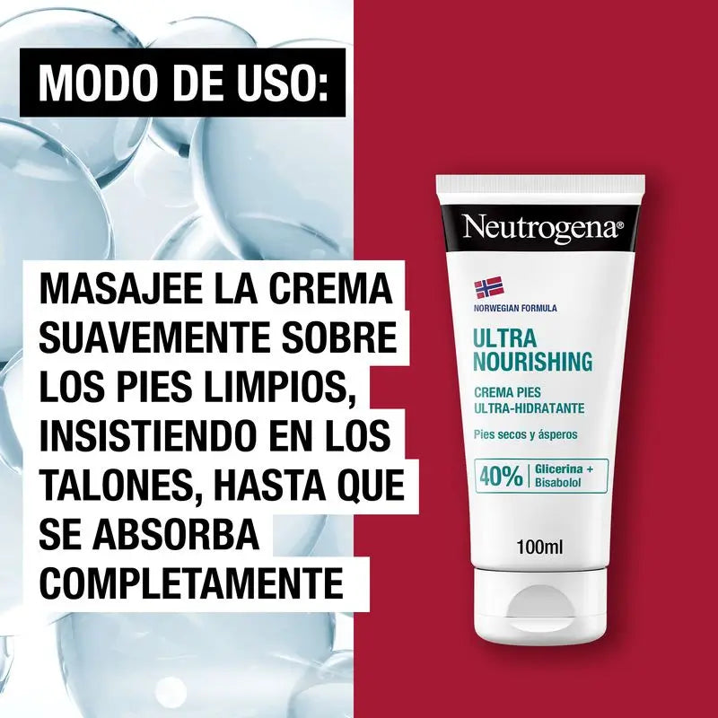Neutrogena Ultra hydratačný krém na suchú a drsnú pokožku nôh, 100 ml
