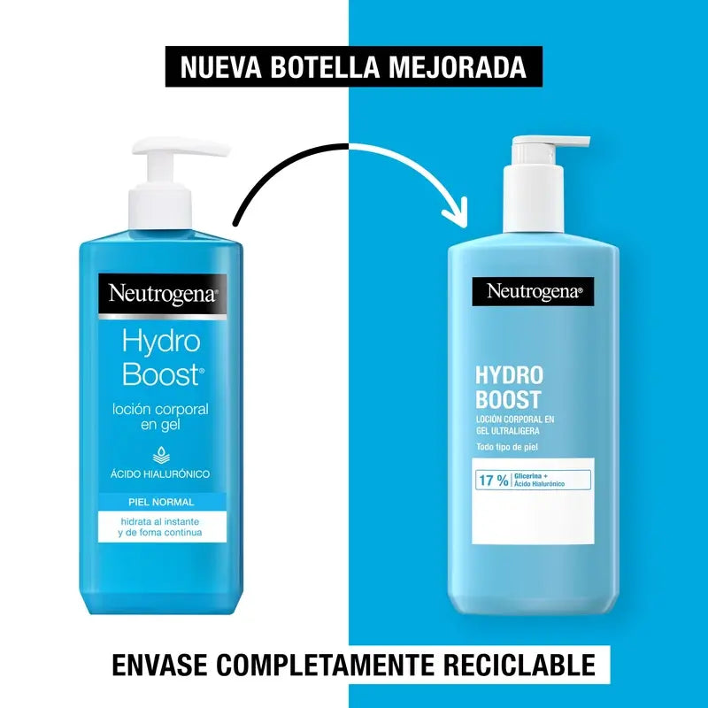 Neutrogena Hydro Boost Ultralight Hydratačný telový gél, 2 × 400 ml
