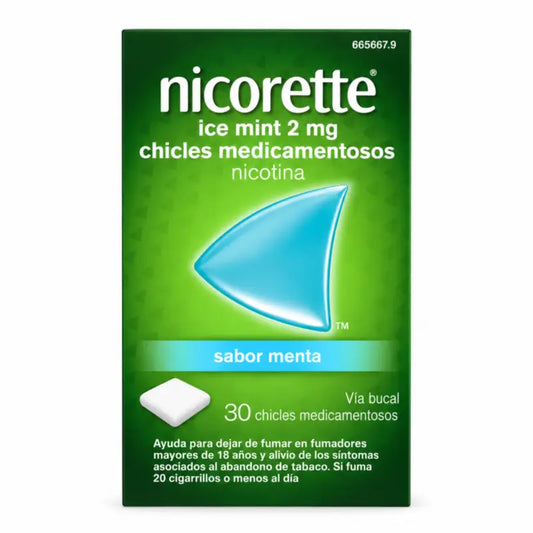 Nicorette Ice Mint 30 žuvačiek po 2 mg