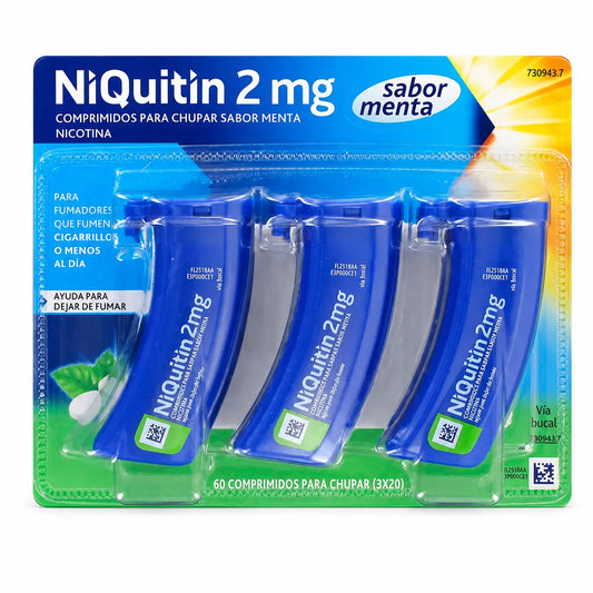 Niquitín 2 mg, 60 tabletiek s príchuťou mäty