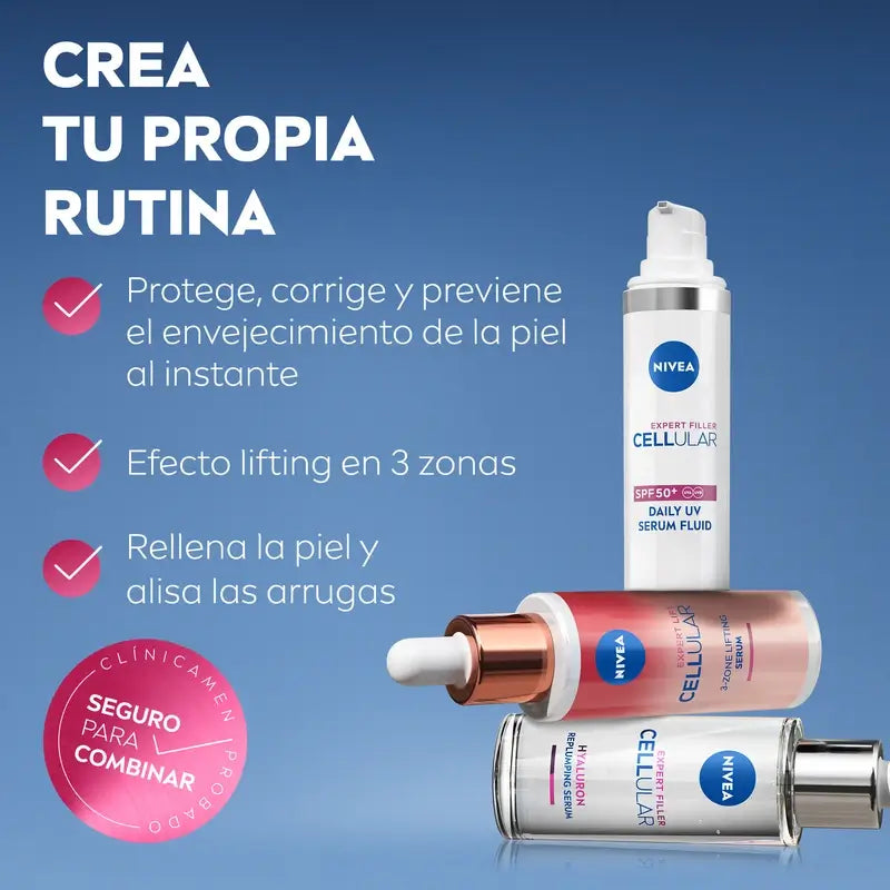 Nivea Hyaluron Cellular Expert Filler – vyplňujúce sérum s kyselinou hyalurónovou, 15 ml