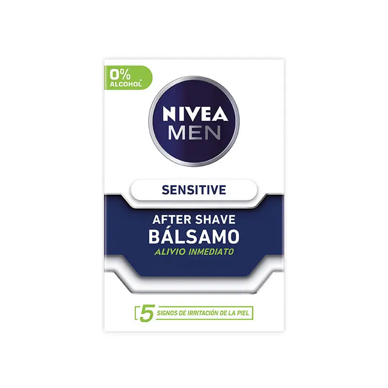 Nivea Men Balzam po holení Sensitive bez alkoholu, fľaštička, 100 ml