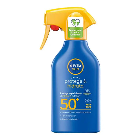 NIVEA Sun Protect & Moisturise SPF50+ Sun Spray, 270 ml