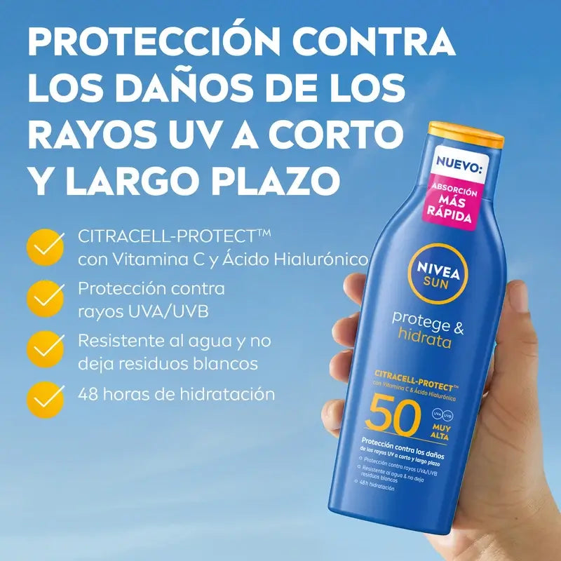 Nivea Sun Chráni a hydratuje – opaľovací krém SPF 50+ 200 ml
