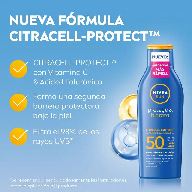 Nivea Sun Chráni a hydratuje – opaľovací krém SPF 50+ 200 ml