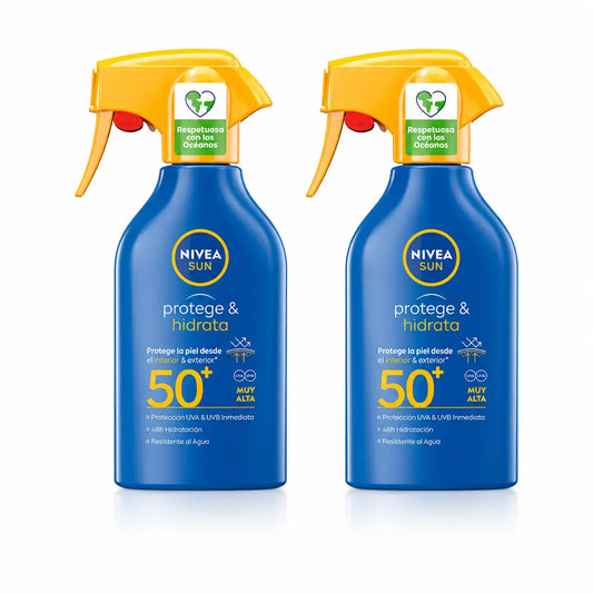 NIVEA Sun Ochrana a hydratácia SPF50+ Opaľovací sprej, 270 ml, balenie po 2 ks