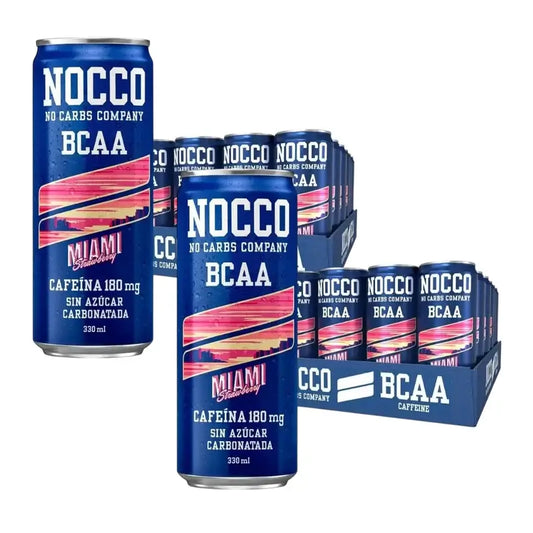 Nocco Pack BCAA Miami Strawberry, 24 ks × 330 ml